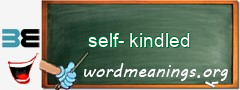 WordMeaning blackboard for self-kindled